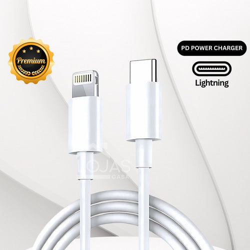 Fonte Carregador + Cabo P/ iPhone X Xr 11 12 13 14 45w Luxo