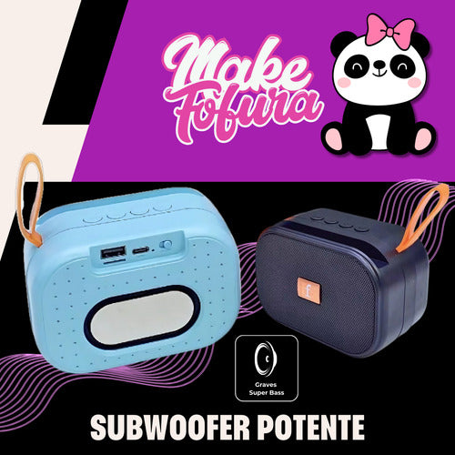 Caixa De Som Portatil Bluetooth Com Apoio Extreme Superbass
