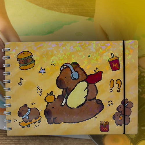 Livro Para Colorir Pintura Desenho Cute Capivara Goods
