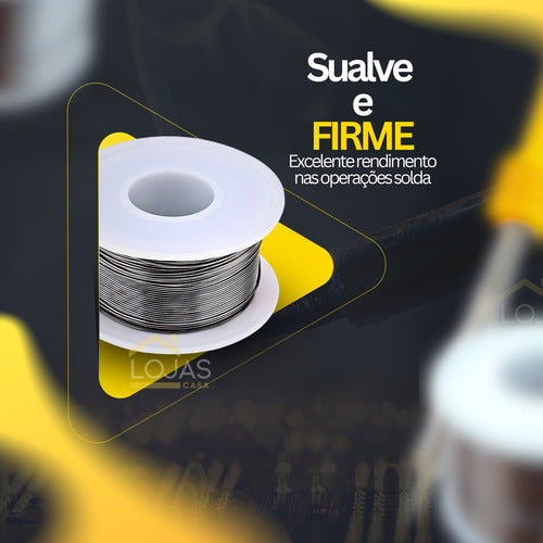 Rolo Fio De Solda Estanho 1mm Eletrônica Profissional 40g
