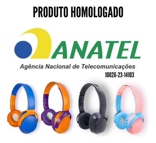 Headset Fone Ouvido Sem Fio Confortavel Mídia Bass Microfone