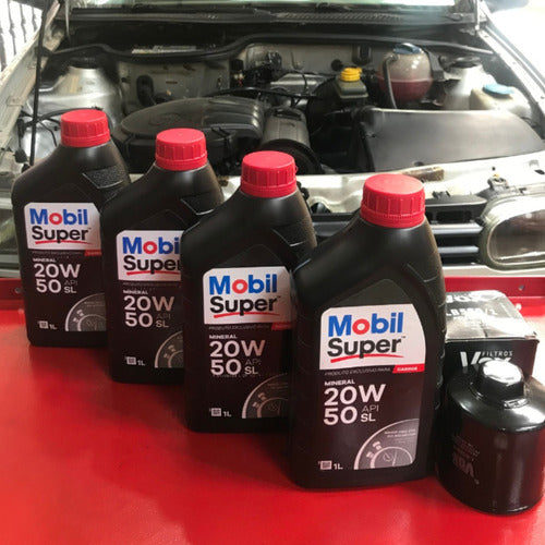 Kit Troca De Óleo Mobil 20w50  Gol G2 1.0 8v  96 A 02