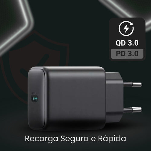Fonte Carregador Premium Gan Para iPhone Usb-c Garantia 1ano