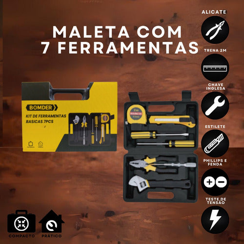 Kit De Ferramentas Maleta Com Jogo De Chaves Profissional