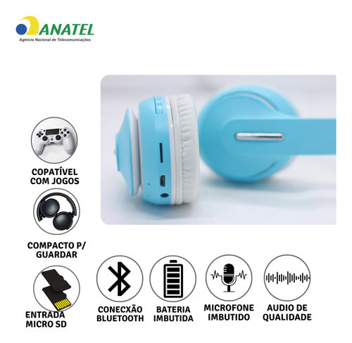 Fone De Ouvido Sem Fio Bluetooth Para  iPhone Android Games