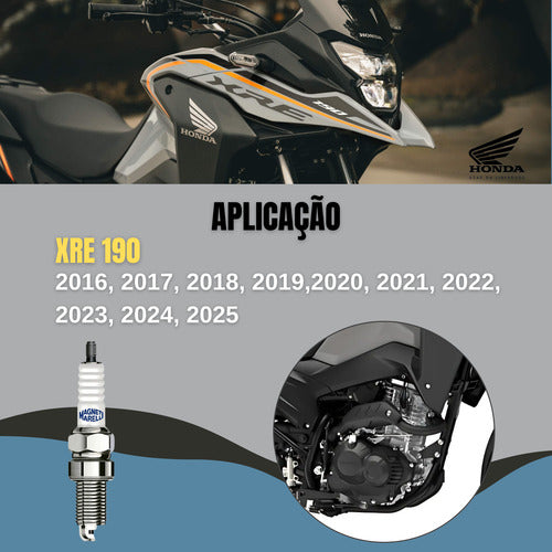 Vela Ignição Alta Centelha Para Honda Xre 190 2016 Em Diante
