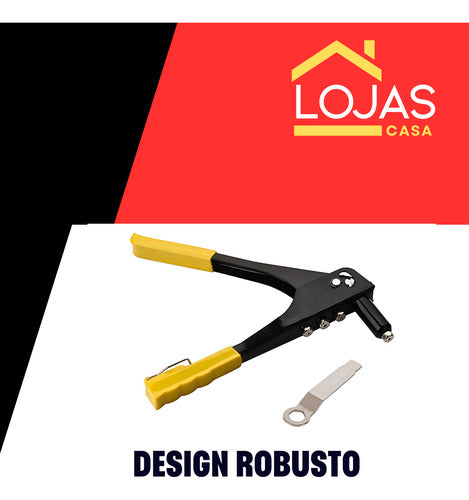 Rebitadeira Manual Profissional Reforçada 4 Bicos + Chave