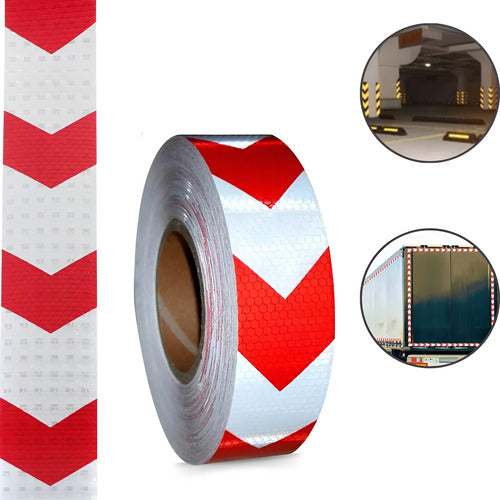 Rolo Faixa Refletiva Seta Listra Para Sinalização 5cm X 5m