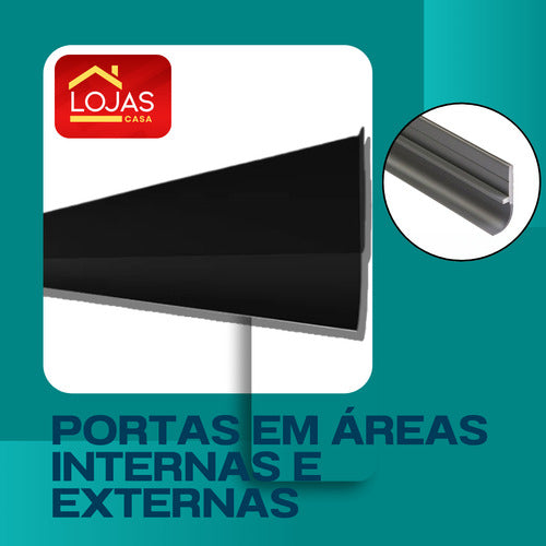 Veda Porta Contra Barulho Poeira Entrada De Insetos Chuva