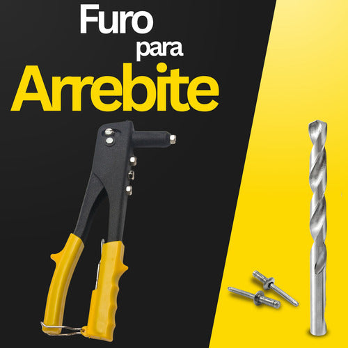 Kit Jogo Brocas Com Estojo Aço Rápido Usinagem Arrebite Resi