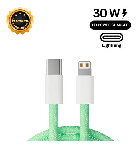 Cabo Usb-c Para iPhone X 11 12 13 14 Pro E Pro Max 1m Rápido