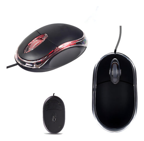 Mouse Usb Com Sensor Óptico Profissional Anatômico Preto