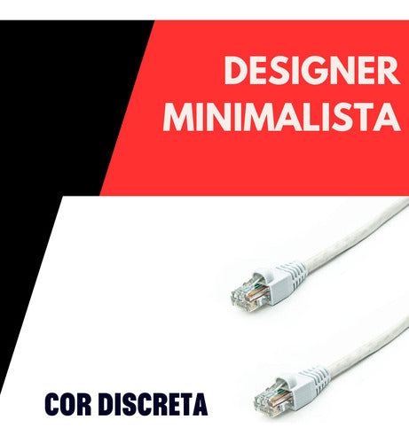 Cabo De Rede 3 Metros Lan Internet Crimpado Rj45 Cat6e Rápid