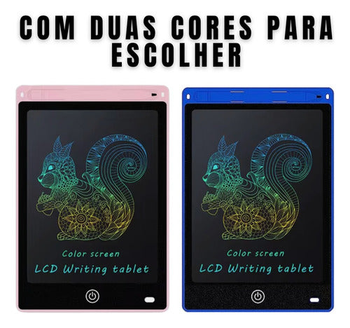 Lousa Mágica Digital Infantil Grande 12'' Colorida Desenhar