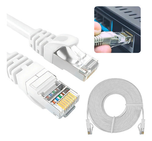Cabo De Rede IT-BLUE 30 Metros Lan Internet Crimpado Rj45 Cat6 Alta