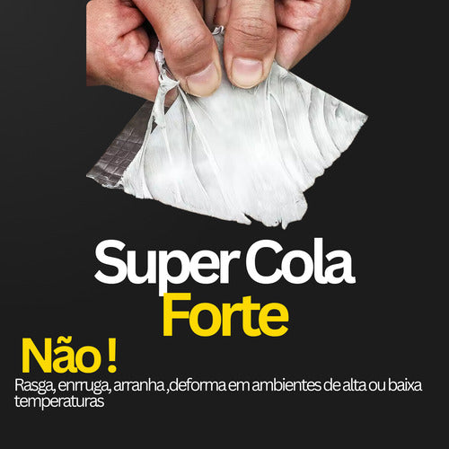 Fita Vedação Multiuso Prova Dágua Butilo Impermeável Larga