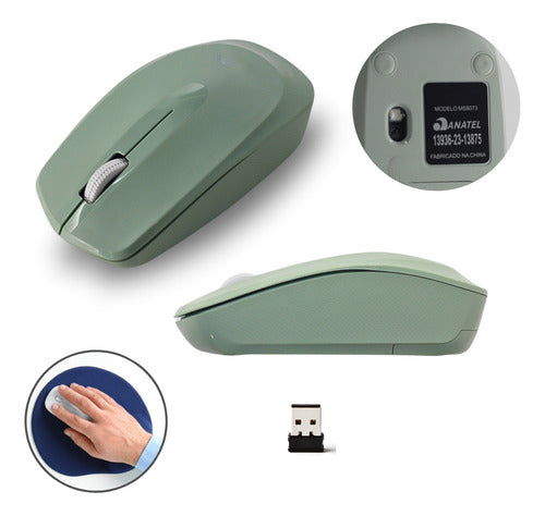 Mouse Sem Fio Sensor Óptico Profissional Confortável Cmos Un