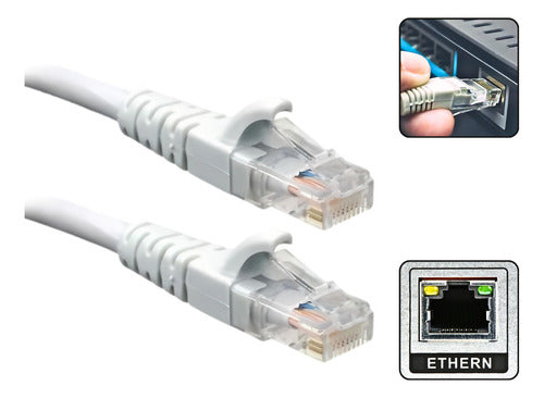 Cabo De Rede Lan Internet Crimpado Rj45 Cat6e Ultra 1,5m