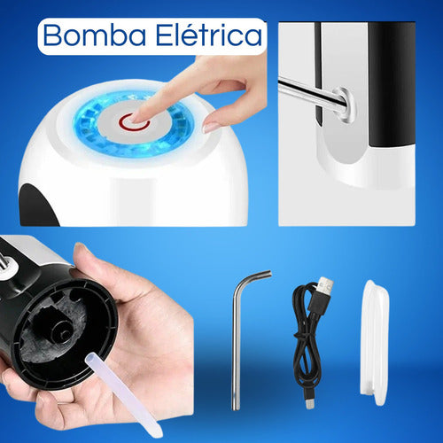 Bomba Elétrica Galão Água Automática Dispensador Recarrega