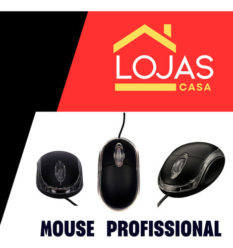 Mouse Usb Com Sensor Óptico Profissional Anatômico Preto