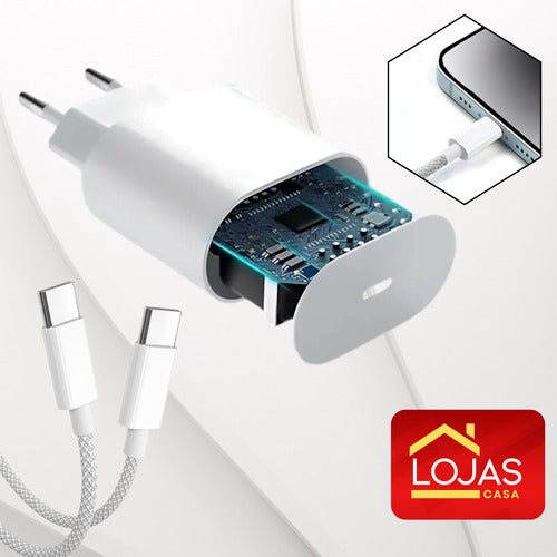 Carregador Fonte Premium Usb-c Fast 20w Para iPhone 16 17