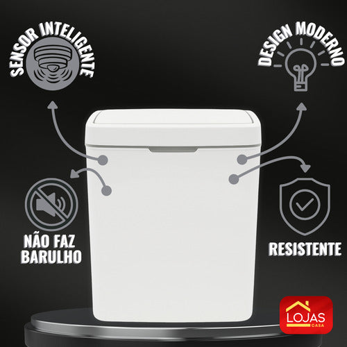 Lixeira Inteligente C/ Sensor Abre E Fecha Sozinha