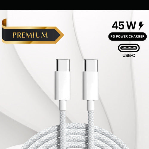 Fonte Carregador Duplo Turbo 50w + Cabo Tipo C Para Xiaomi