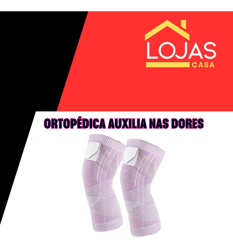 Joelheira Compressiva Faixa Ajustável Proteção Esportiva