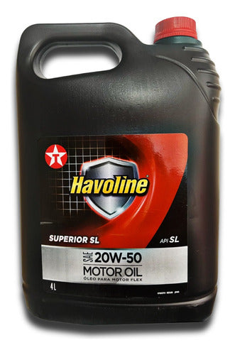 Oleo Lubrificante Motor 20w50 Texaco Sl Motor Oil 4 Litros