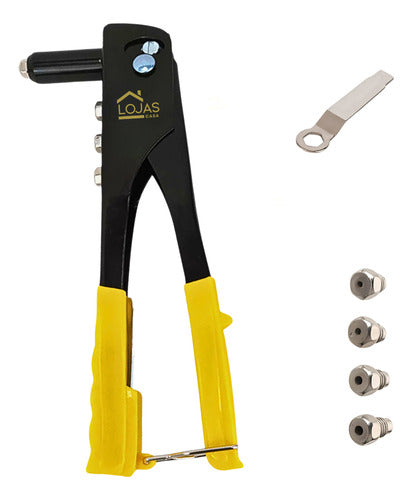 Rebitadeira Manual Profissional Reforçada 4 Bicos + Chave