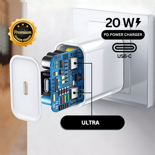Carregador Fonte Para iPhone 16 Cabo 60w Ultra Tecido Nylon
