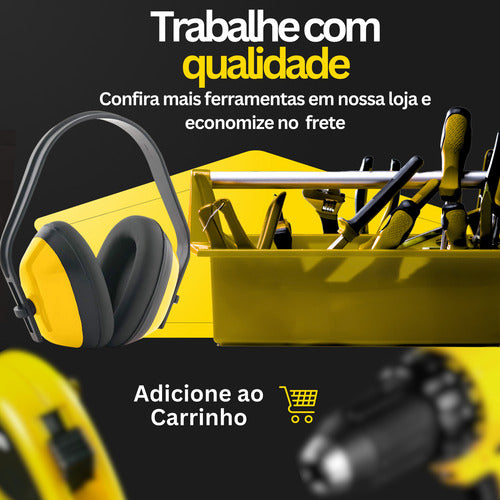 Abafador Ruído Tipo Concha Protetor Ouvido Profissional