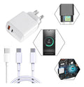 Carregador Duplo 48w Para Samsung 2 Cabos Super Fast 2m E 1m