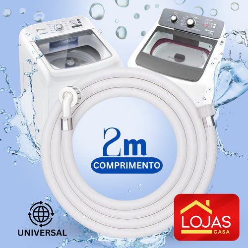 Mangueira Maquina De Lavar Roupa E Louças 2m Universal Forte
