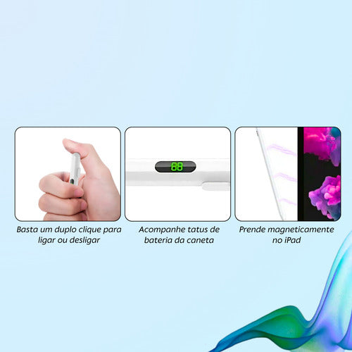 Caneta Para iPad 6, 7, 8, 9, 10 E 11 Geração Palm Rejection