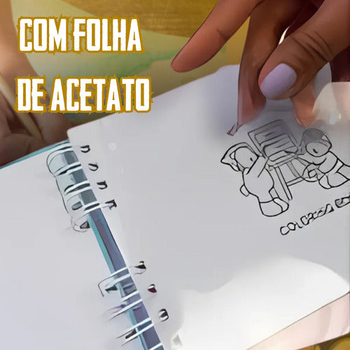 Livro Para Colorir Pintura Desenho Cute Capivara Goods