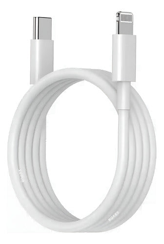 Cabo De Carregador Lightning Ios / Tipo-c Kapbom Kap-333-pd Cor Branco