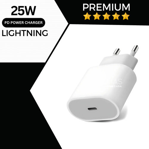 Fonte Carregador + Cabo Usb-c Para iPhone X 11 12 13 14 25w