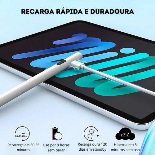 Caneta Para iPad 6, 7, 8, 9, 10 E 11 Geração Palm Rejection