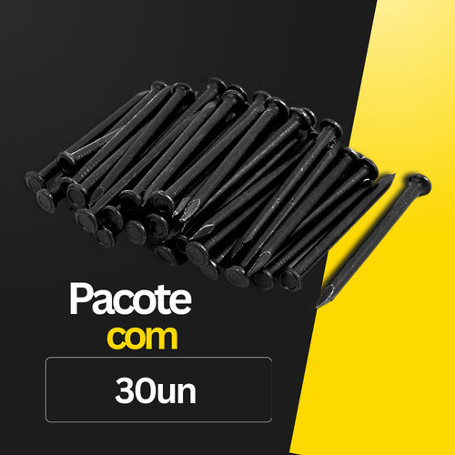 Pacote Prego Forte Parede Cimento Gesso Construção Aço 17x21