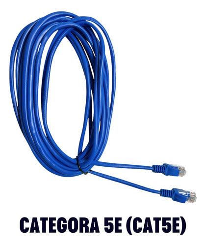 Cabo De Rede 5 Metros Lan Internet Crimpado Rj45 Cat5e