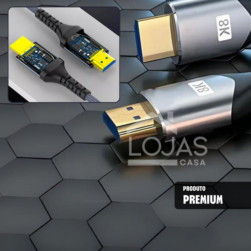 Cabo Hdmi 5m 8k 60hz Ultra Hd 2.1 4k 120hz Monitor Ps5 Xbox