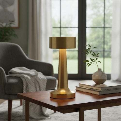 Luminária Abajur Touch Led Portátil S/ Fio Recarregável Luxo
