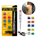 Kit Fusível Auto Carro Fusíveis Mini Jacaré Chave Teste