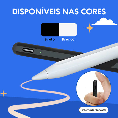 Caneta Para iPad 6, 7, 8, 9 E 10a Geração Com Palm Rejection