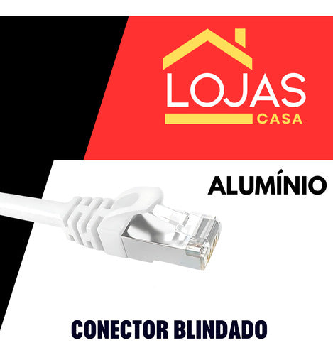 Cabo De Rede 10 Metros Lan Internet Crimpado Rj45 Cat6 Rápid
