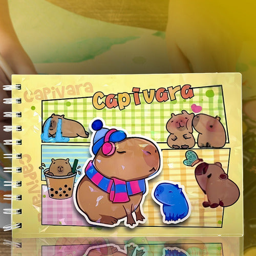 Livro Para Colorir Pintura Desenho Cute Capivara Goods