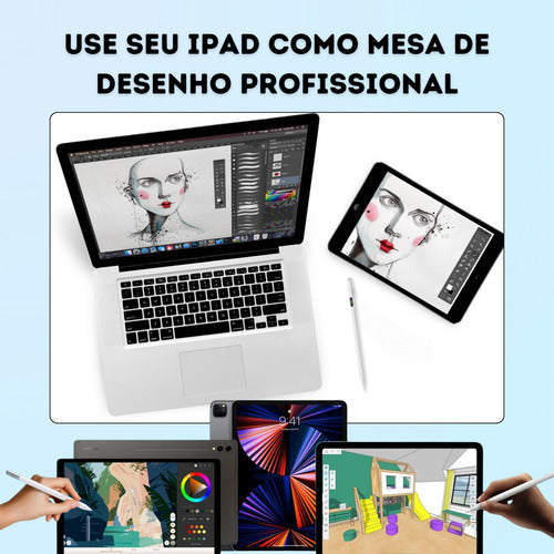 Caneta Para iPad 6, 7, 8, 9, 10 E 11 Geração Palm Rejection