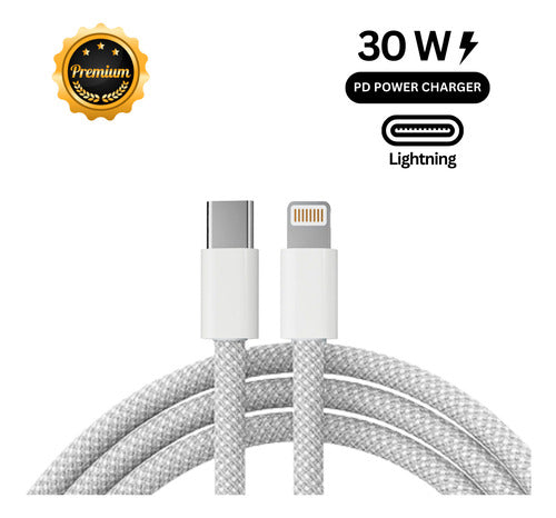 Cabo Usb-c Para iPhone X 11 12 13 14 Pro E Pro Max 1m Rápido