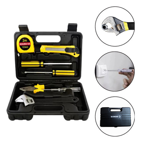 Kit De Ferramentas Maleta Com Jogo De Chaves Profissional